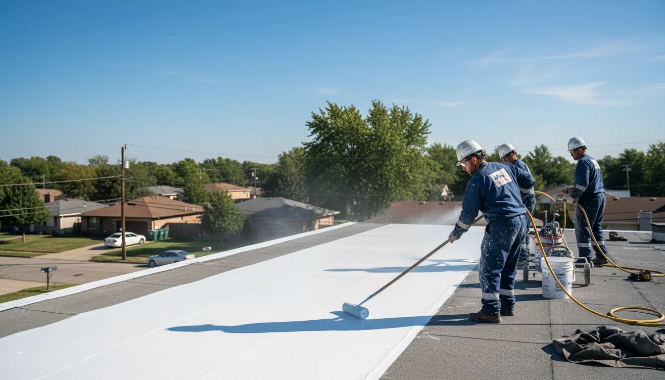 Commercial roof coating in Conneautville, PA near me